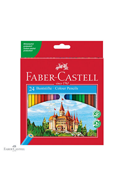 Faber Castell Set de 24 de creioane colorate hexagonale Faber-Castell, culori...