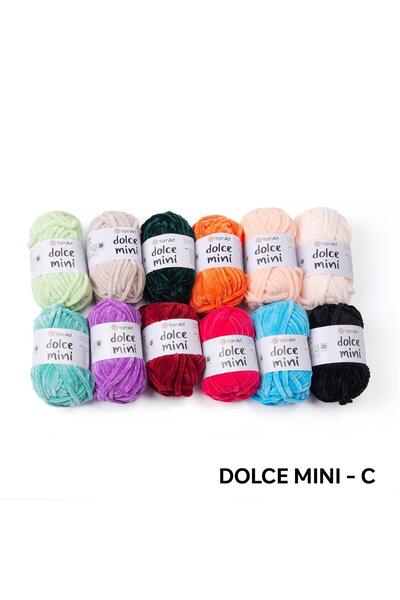 Yarnart DOLCE MINI - 12 ΤΕΜΑΧΙΑ ΝΗΜΑ ΓΙΑ ΠΛΕΚΤΙΚΗ ΕΡΓΑΣΙΑ ΠΟΛΥΧΡΩΜΟ-C