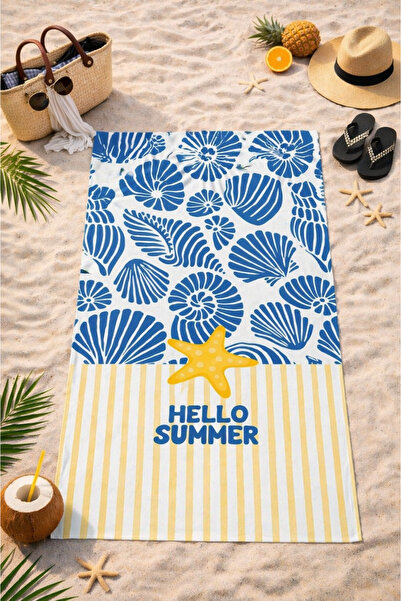 HiraEv Patterned Beach Towel |   Lightweight, Sand-Repellent, Quick-Drying