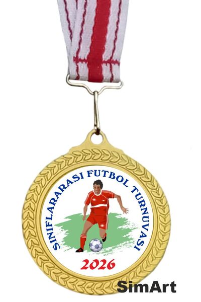 Madalya Sınıflararası FUTBOL TURNUVASI Spor Madalyası Okula Özel kişiselleşti...