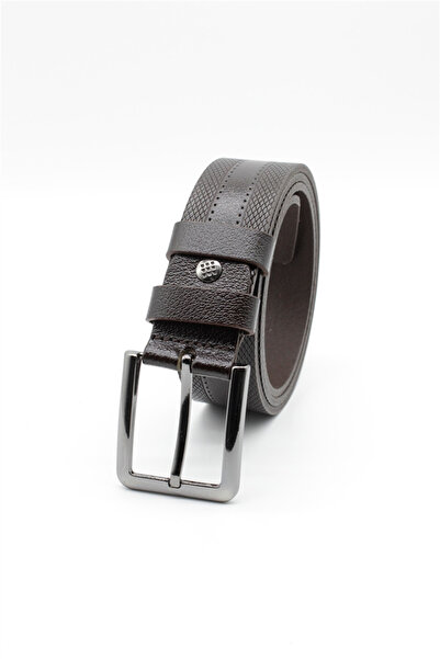 İmza Brown Genuine Leather Casual 4 cm Analin Belt 1046255200