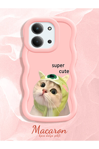 CASEVIBE Xiaomi Redmi 15C 5G Uyumlu Şirin kedi desenli, kaliteli ve dayanıklı...