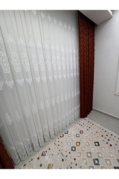 NİVEMESHOME 4528 ASEL 1/2,5 Πλισέ Κουρτίνα Τούλι APM