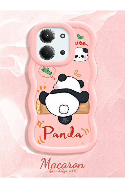 CASEVIBE Xiaomi Redmi 15C 5G Uyumlu Sevimli komik panda popolu, darbeye dayan...