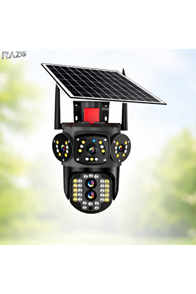 Razo Ηλιακή κάμερα παρακολούθησης PRO 6MP, WiFi, Επαναφορτιζόμενη μπαταρία, Έ...