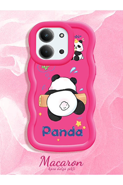 CASEVIBE Xiaomi Redmi 15C 5G Uyumlu Sevimli komik panda popolu, darbeye dayan...