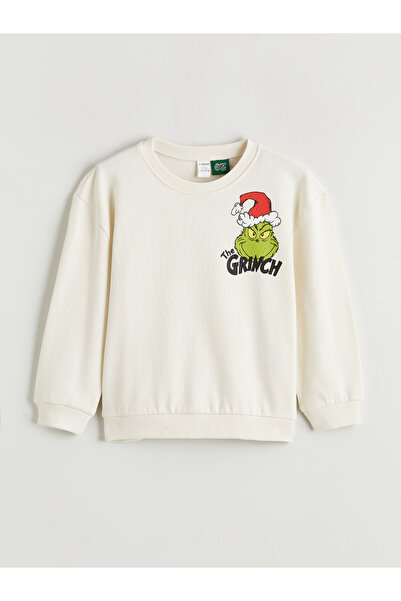 LC Waikiki Grinch Printed Boys' Thick Sweatshirt