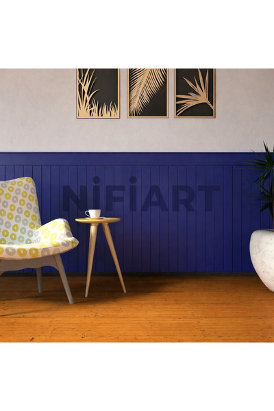 AGT 10 ADET Dekoratif Duvar Paneli ( 54 X 100 Cm ) Boyanabilir Ahşap 4 Mm Ham...