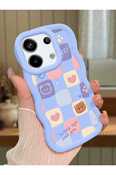 PATTERNOVA Xiaomi Redmi Note 13 Pro 5G Uyumlu Basit damalı desen, dayanıklı d...