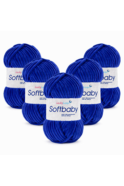 Ladylana SoftBaby (Βελούδινο) Νήμα για πλέξιμο στο χέρι (5 Γιουμάκ) 536 ΜΕΣΟΝ...