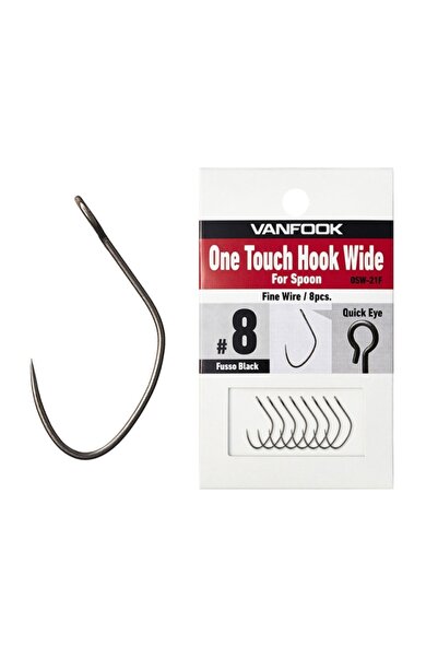 VANFOOK Carlige OSW-21F One Touch Hook Wide #8 - 8pcs