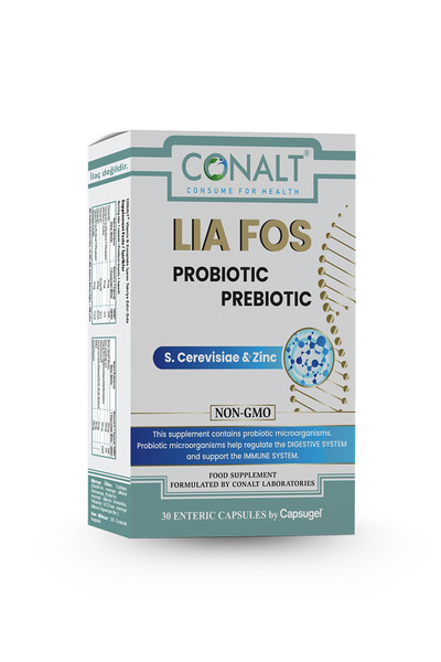 CONALT ® LIA FOS Probiyotik Kompleks ,Prebiyotik ve Çinko İçeren Premium Takv...