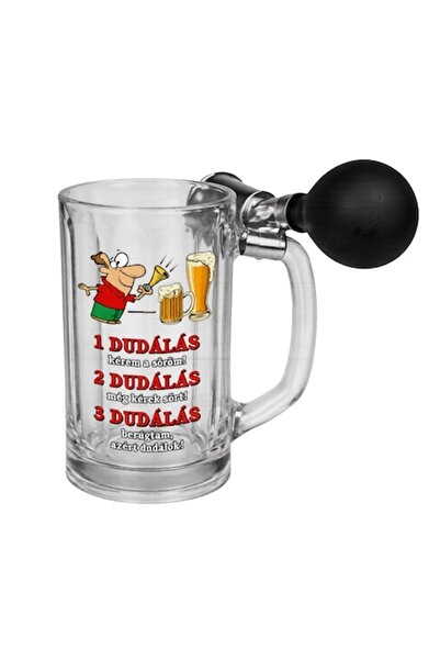 OEM Halbă de bere amuzantă cu corn și mesaj haioasă