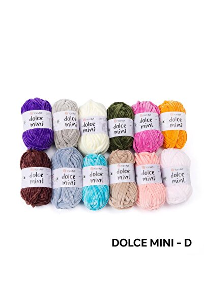 Yarnart DOLCE MINI - 12 ΤΕΜΑΧΙΑ ΝΗΜΑ ΓΙΑ ΠΛΕΚΤΙΚΗ ΕΡΓΑΣΙΑ ΠΟΛΥΧΡΩΜΟ-D