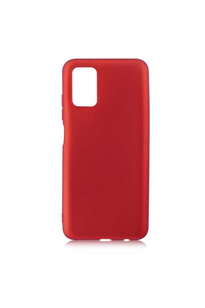 zore Galaxy A03S Case Brsa Premier Silicone Cover - Red