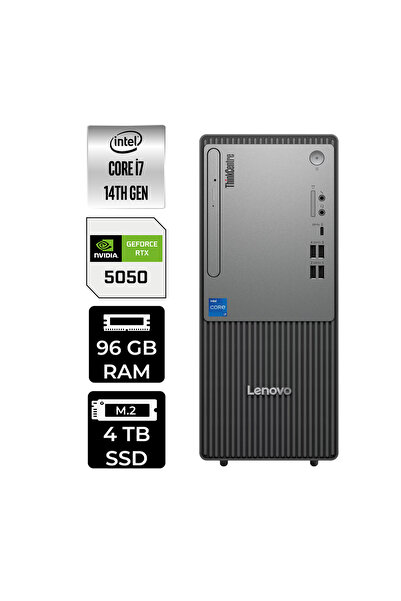 LENOVO ThinkCentre Neo 50T G5 i7 14700 96GB 4TB SSD RTX5050/8GB W11P Masaüstü...
