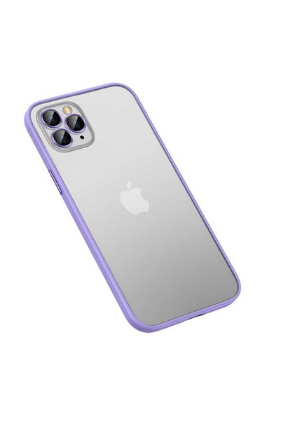 zore iPhone 13 Pro Max Compatible Brsa Retro Case-Lilac