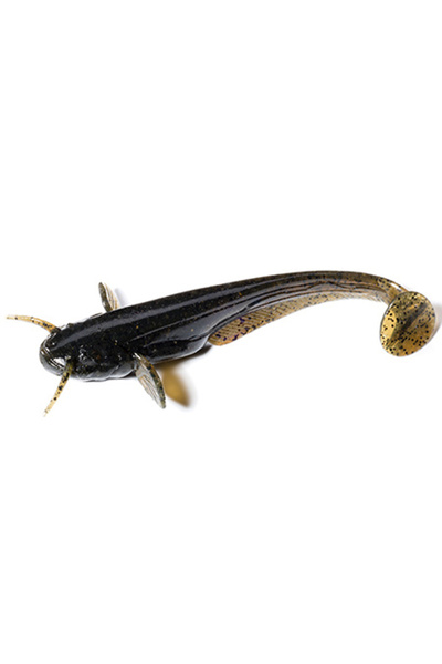 FishUp Pește-pisică shad 7.5cm # 043 Pepene Verde Maro Negru 7.5cm Pepene Ver...