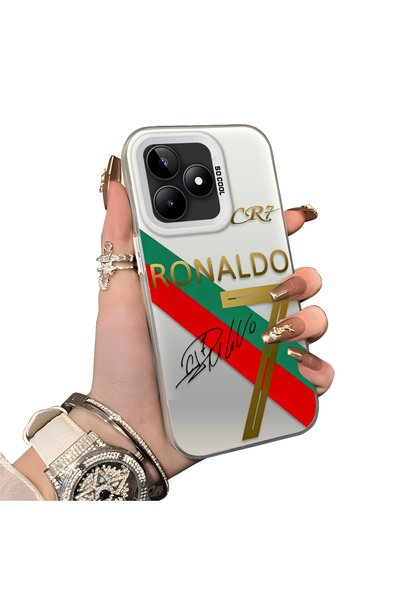ucuc Realme Note 50 Compatible Hard Acrylic Back Silicone Edge Lens Protectio...