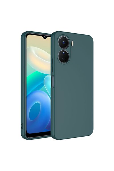 zore Vivo Y16 Case Brsa Mara Launch Cover - Dark Green