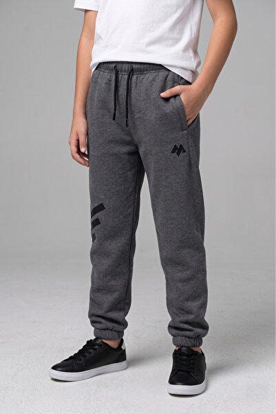 Merve Nur Tekstil Boys' Seasonal Elastic Leg Sweatpants with Print Detail