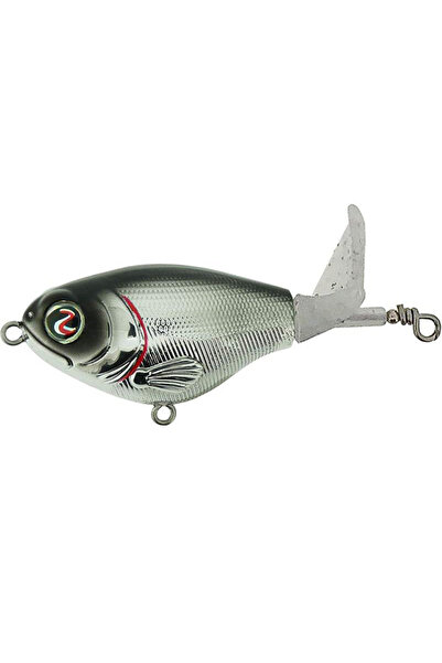 MC Micostore Vobler River2Sea Whopper Plopper 75 7.5cm 16.5g Χρώμιο Μαύρο 44 ...