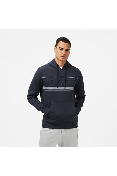 BOSS Soody Erkek Koyu Mavi Sweatshirt