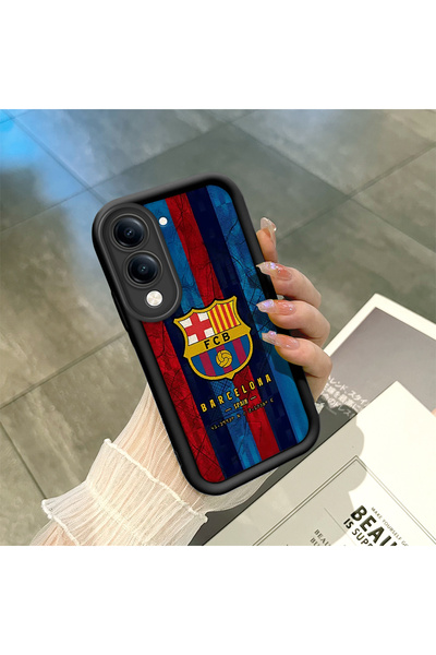 ucuc حافظة سيليكون سوداء متوافقة مع هاتف Vivo Y29T 5G مع حماية للكاميرا ضد ال...