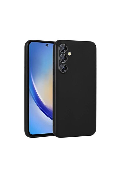 zore Galaxy A35 Case Brsa Premier Silicone Cover - Black