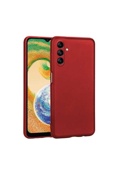 zore Galaxy A04S Case Brsa Premier Silicone Cover - Red