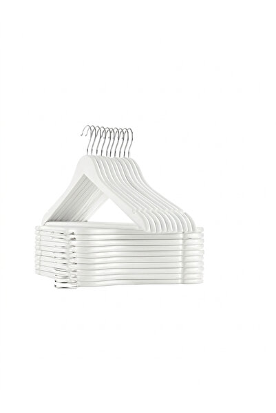 rebornis 12 Pieces of Plastic Clothes Hangers – Durable Thick Hanger Set, Unb...