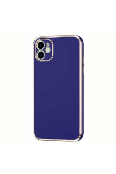 zore iPhone 12 Compatible Brsa Bark Case-Navy Blue