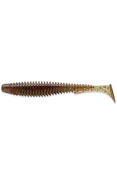 FishUp U-Shad 10.1cm # 045 Dovleac Verde Roșu și Negru 10.1cm # 045 Dovleac V...
