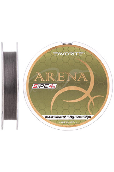 Favorite Υφαντικό νήμα Arena PE 4X Ασημί Γκρι 100μ # 0.175 - 0.071 χιλιοστά -...