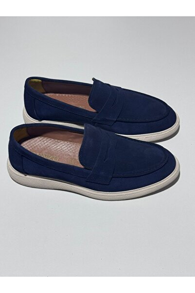Greyybull Shoes Ανδρικό loafer από δερμάτινο σουέντ σε σκούρο μπλε