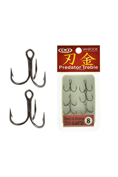 VANFOOK Άγκυρες DT-54FB Κοντές και Ισχυρές Τριπλές Predator # 4
