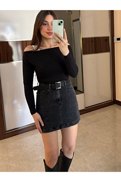 ROSSA Mooi Kemerli Kot Etek