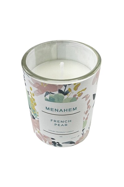 OEM Set de 3 lumânări parfumate cu parfum de pară franceză, model  "Dreamy "