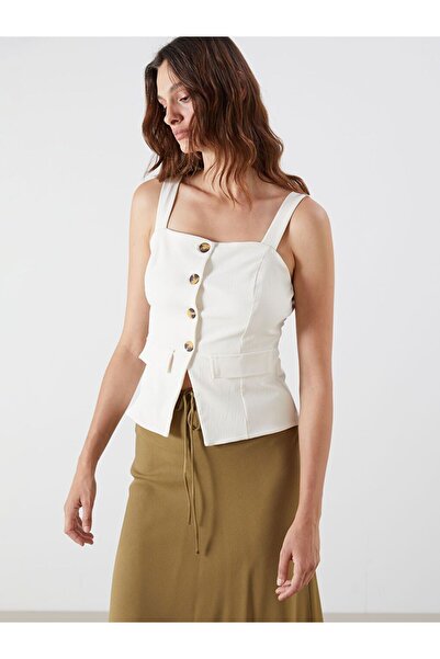 LC Waikiki Lcw Vision Ecru Square Neck Women's Undershirt