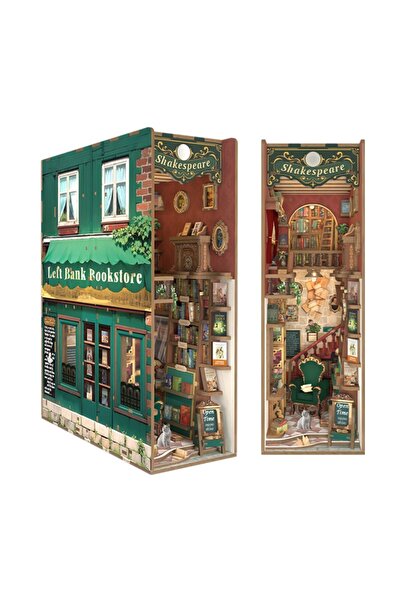 Tonecheer 3D Παζλ, Βιβλιογωνιά του Βιβλιοπωλείου Left Bank, Ξύλο, Tonecheer, ...