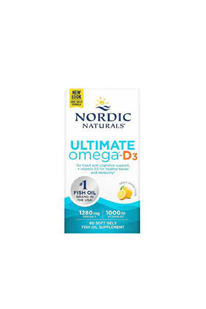 Nordic Naturals Υπέρτατο Ωμέγα-Δ3 Λεμόνι 1280mg 60 κάψουλες