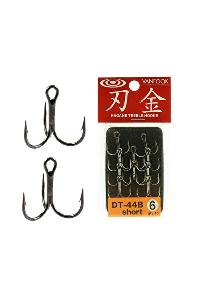 VANFOOK Άγκυρες DT-44B Κρανκ Μίνοου Κοντού Στελέχους Τριπλές # 4