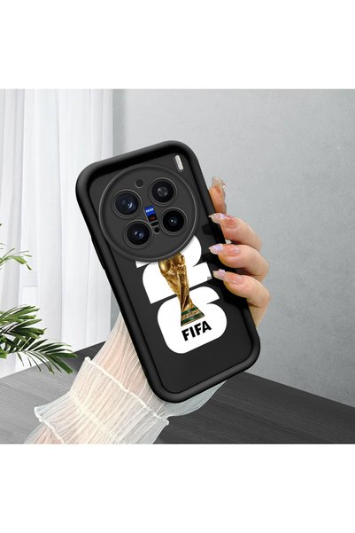 ucuc Vivo X200 Pro Compatible Black Silicone Case with Shockproof Camera Prot...