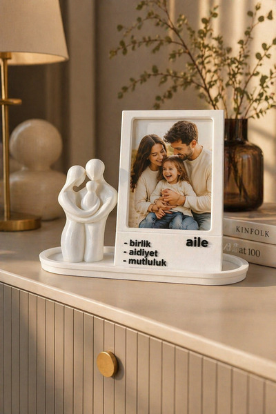 Root Made Aile Temalı Dekoratif Modern Fotoğraf Çerçeve 10x7 Fotoğraf Alanı M...