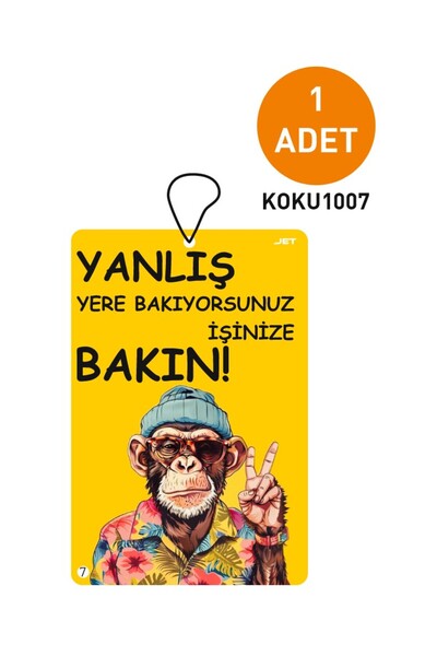JR Jetreklam Özel Tasarımlı Dekoratif Askılı Mesajlı Oto Kokusu ve Araç Kokusu