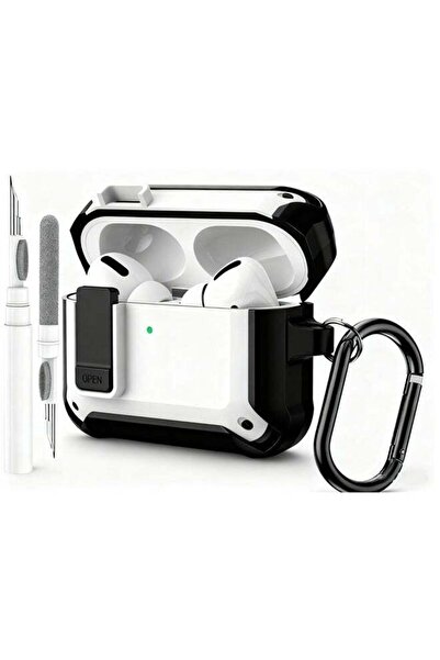 Arabest حافظة لسماعات AirPods Pro 3 مع مشبك قفل، غلاف صلب مقاوم للصدمات، مع خ...