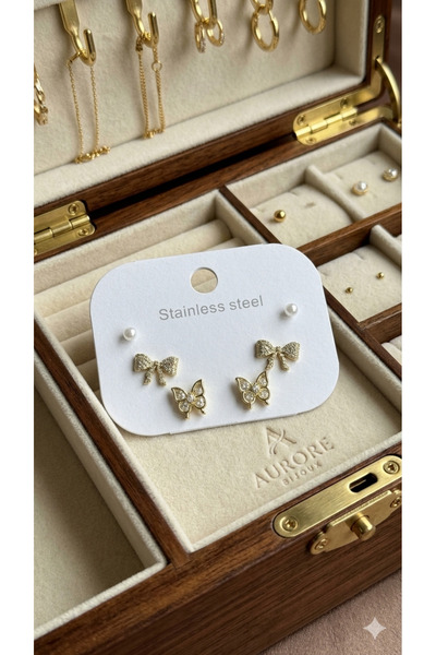 İNN JEWELLERY Xuping Küpe Kararmaz Antialerjik Vip Figürlü (2 Yıl İthalatçı G...