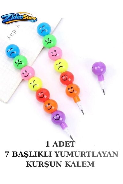 Emrah Gültekin 1 قطعة قلم رصاص للرسم على شكل بيضة مع 7 رؤوس ملونة، قلم كتابة ...