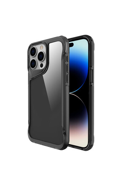 zore iPhone 15 Pro Compatible Brsa T-Max Case-Dark Gray