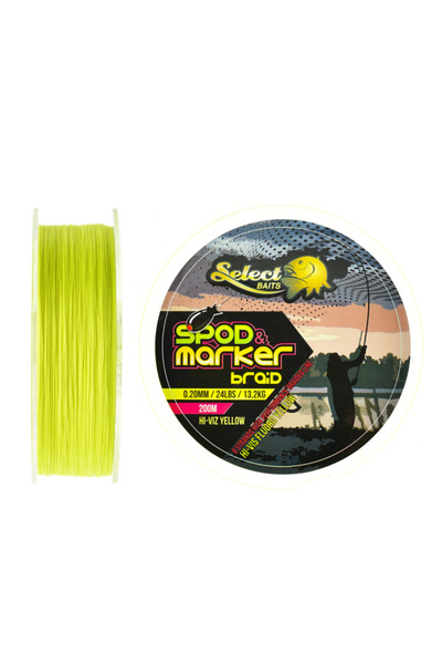 Select Baits Υφασμάτινη κλωστή Spod και Marker X8 Braid Υψηλής Ορατότητας Κίτ...